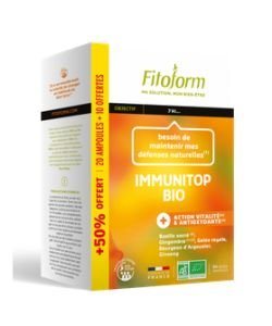 Immunitop Bio (anciennement Ginseng Gelée Royale) BIO, 20 ampoules